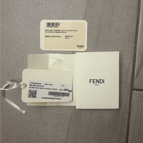 Fendi bucket bag mon tresor felt material - Picture 9 of 9